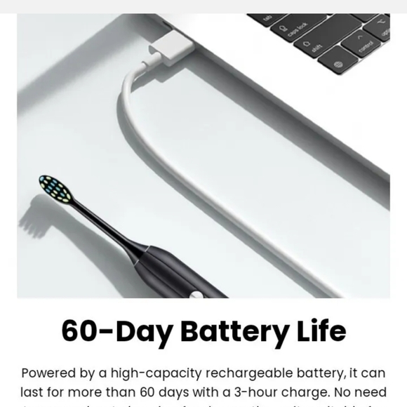 Sodentist Electric Toothbrush - Black Color - Model M2 - Picture 5 of 8